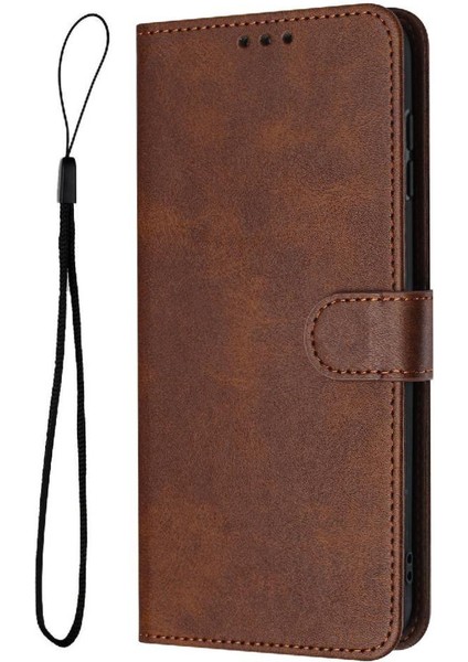 Kart Yuvası ile Xiaomi Redmi 12C Saf Renk Için Flip Case Pu Deri ile (Yurt Dışından)