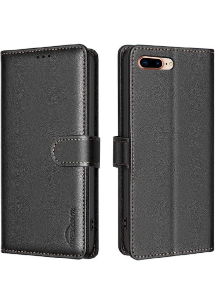 IPhone 6 Için Flip Case Artı/6s Artı Kart Tutucu Kickstand Manyetik Cüzdan (Yurt Dışından)