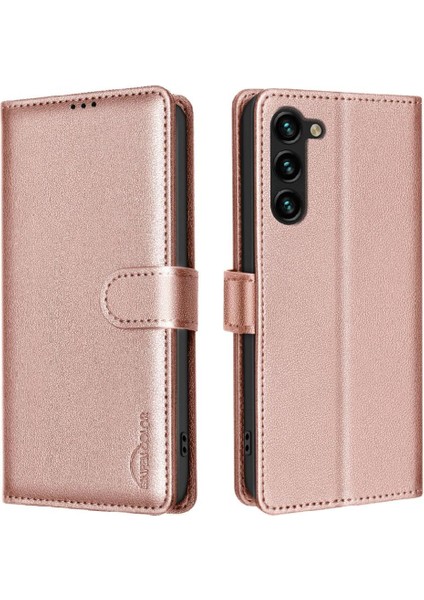 Samsung Galaxy S22 Artı Rfıd Engelleme Pu Deri Kart Tutucu Için Flip Case (Yurt Dışından)