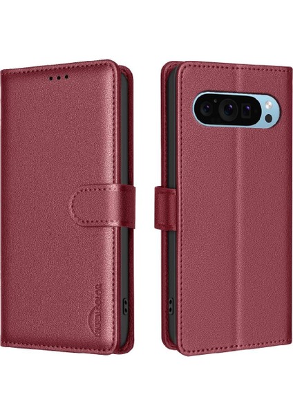 Google Piksel 9 Kart Tutucu Kickstand Pu Deri Cüzdan Rfıd Için Flip Case (Yurt Dışından)