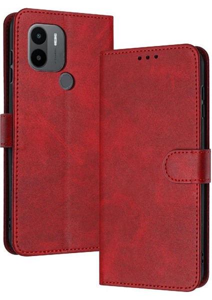 Xiaomi Redmi A1 Artı Toka ile Kickstand Pu Deri Için Flip Case Saf (Yurt Dışından)