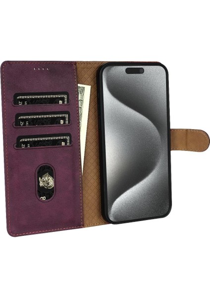 IPhone 15 Için Flip Case Pro Max Çift Katmanlı Koruma Anti Kayma Yan (Yurt Dışından)