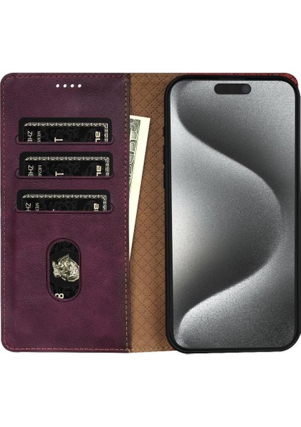 IPhone 15 Için Flip Case Pro Max Çift Katmanlı Koruma Anti Kayma Yan (Yurt Dışından)