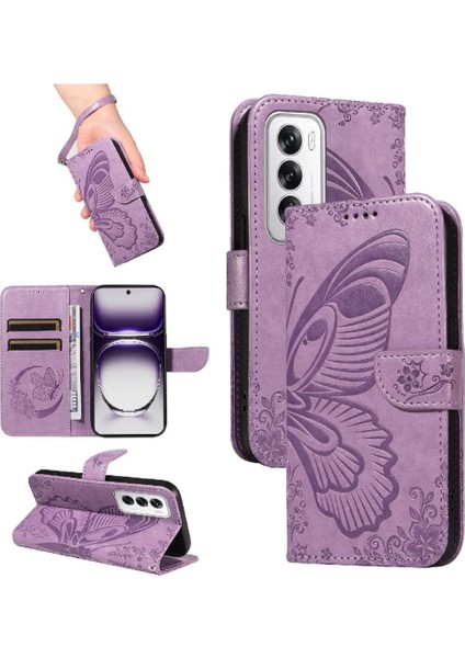 Oppo Oppo 12 5g Için Flip Case Ayrılabilir El Kayışı Yüksek Kaliteli Deri (Yurt Dışından)