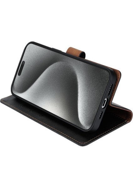 IPhone 12 Için Flip Case Pro Max Manyetik Kapatma Kart Yuvaları Yan Cep (Yurt Dışından)