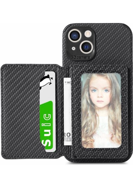 IPhone 13 Için Kılıf Mini Manyetik Kart Tutucu Komple Kamera Güvenlik Rfıd (Yurt Dışından)