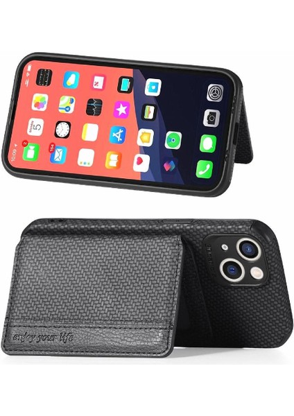 IPhone 13 Için Kılıf Mini Manyetik Kart Tutucu Komple Kamera Güvenlik Rfıd (Yurt Dışından)