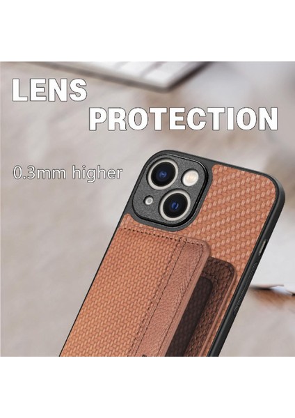 IPhone 14 Için Kılıf Standı Fonksiyonu Manyetik Kart Tutucu Komple Kamera (Yurt Dışından) modelleri