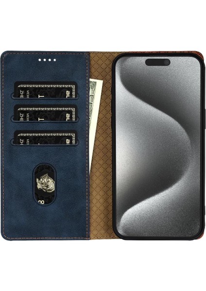 IPhone 12 Için Flip Case Pro Max Manyetik Kapatma Kart Yuvaları Yan Cep (Yurt Dışından)