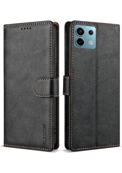 Xiaomi Redmi Not Için Flip Case 13 Pro 4g Anti Kayma Kart Yuvaları Yan Cep (Yurt Dışından)