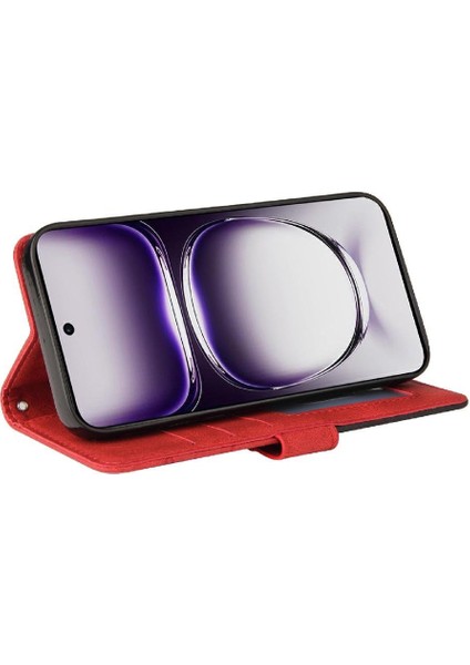Kart Yuvası Standı Rengi ile Oppo Oppo 12 5g Deri Cüzdan Için Flip Case (Yurt Dışından) modelleri