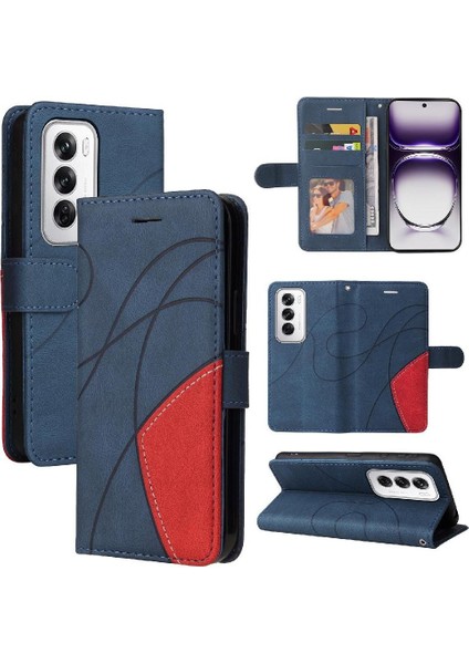Kart Yuvası Standı Rengi ile Oppo Oppo 12 5g Deri Cüzdan Için Flip Case (Yurt Dışından) fiyatları