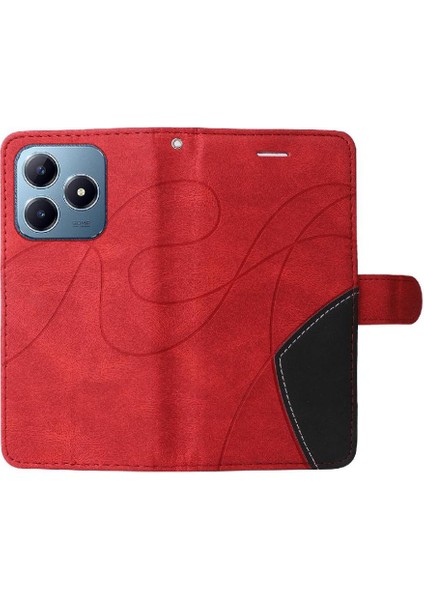 Kart Yuvası Standı Kickstand Koruyucu Flip ile Realme C61 Için Flip Case (Yurt Dışından) modelleri