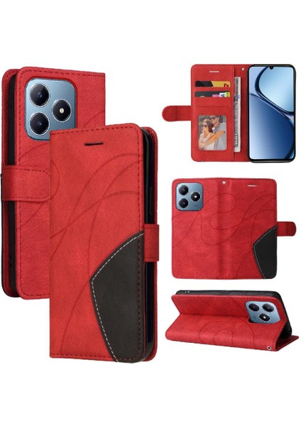 Kart Yuvası Standı Kickstand Koruyucu Flip ile Realme C61 Için Flip Case (Yurt Dışından) indirimleri
