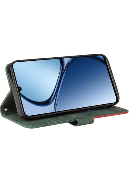 Kart Yuvası Standı Kickstand Koruyucu Flip ile Realme C61 Için Flip Case (Yurt Dışından)