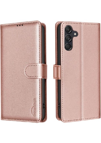 Samsung Galaxy A05S Için Flip Case Pu Deri Cüzdan Rfıd Engelleme Manyetik (Yurt Dışından)
