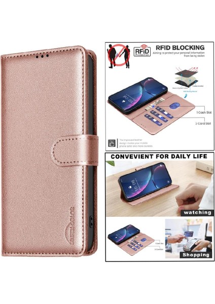 Onur 90 Pro Için Flip Case Pu Deri Cüzdan Manyetik Kart Tutucu Rfıd (Yurt Dışından)