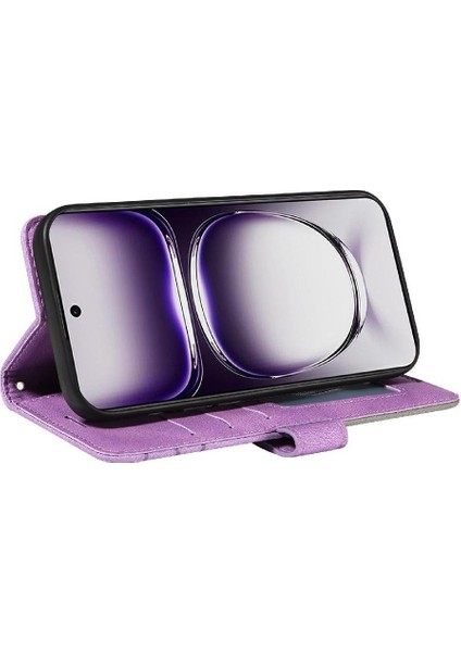 Kart Yuvası Standı Rengi ile Oppo Oppo 12 5g Deri Cüzdan Için Flip Case (Yurt Dışından) fırsatları