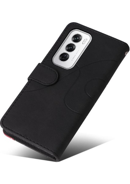 Kart Yuvası Standı Rengi ile Oppo Oppo 12 5g Deri Cüzdan Için Flip Case (Yurt Dışından) fiyatları