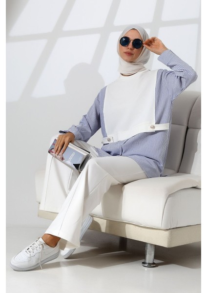 Kadın Beyaz Mevsimlik Penye Alt Üst Spor ve Rahat Tesettür Takım indirimleri