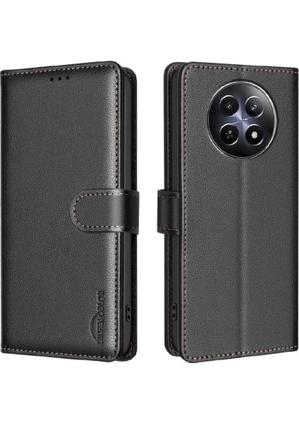 Realme 12 5g Cüzdan Manyetik Pu Deri Rfıd Engelleme Kartı Için Flip Case (Yurt Dışından) indirimleri