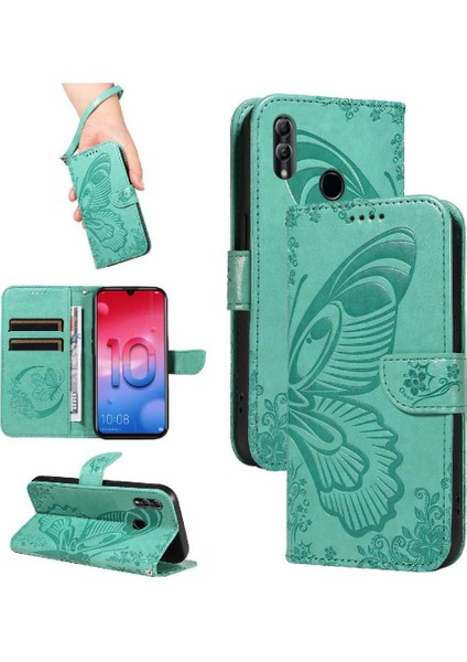 Kredi Kartı Yuvası ile Onur 10 Lite Için Flip Case Ayrılabilir El Kayışı (Yurt Dışından)