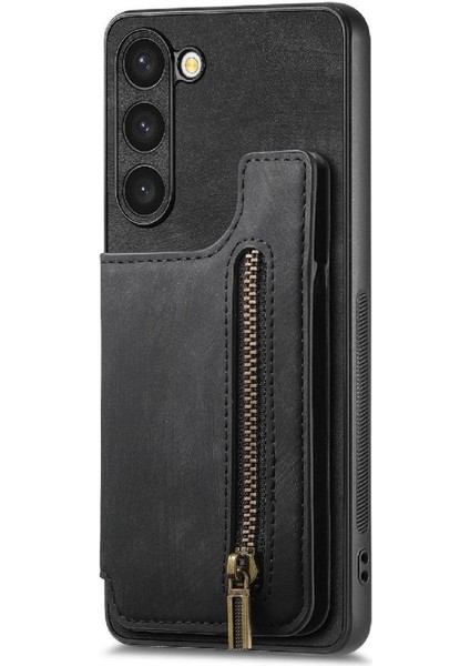 Samsung Galaxy S23 Vintage Fermuar Cüzdan Için Kılıf Katlanabilir Arka Kapak (Yurt Dışından) fırsatları