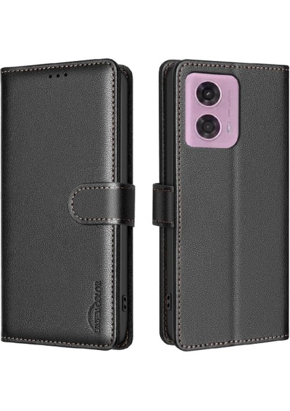 Motorola Moto G24 Için Flip Case Pu Deri Kart Tutucu Kickstand Manyetik (Yurt Dışından) indirimleri