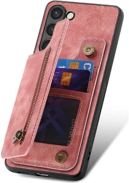 Samsung Galaxy S23 Vintage Fermuar Cüzdan Için Kılıf Katlanabilir Arka Kapak (Yurt Dışından) fiyatları