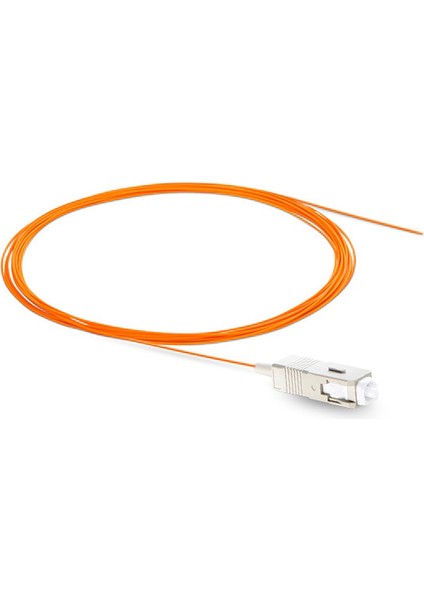 Evlere Kadar Fiber Fiber Optik Pigtail Sc/pc mm Sx 0,9mm 62,5/125 Om1, 1 Core  LS0H (1,5 Metre)