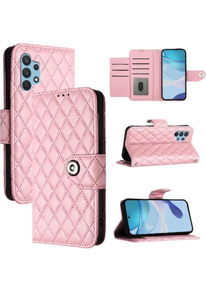Samsung Galaxy A32 4g Cüzdan Kapak Kart Tutucu Bilek Şeridi Için Kılıf (Yurt Dışından)