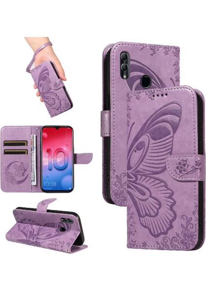 Kredi Kartı Yuvası ile Onur 10 Lite Için Flip Case Ayrılabilir El Kayışı (Yurt Dışından)