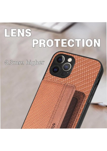 IPhone 12 Için Kılıf Pro Max Rfıd Engelleme Standı Fonksiyonu Manyetik Kart (Yurt Dışından)