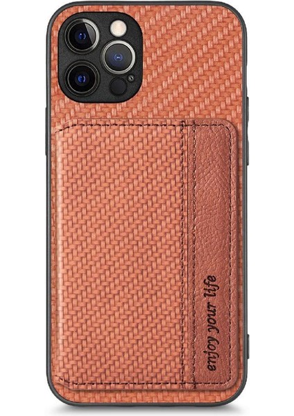 IPhone 12 Için Kılıf Pro Max Rfıd Engelleme Standı Fonksiyonu Manyetik Kart (Yurt Dışından)