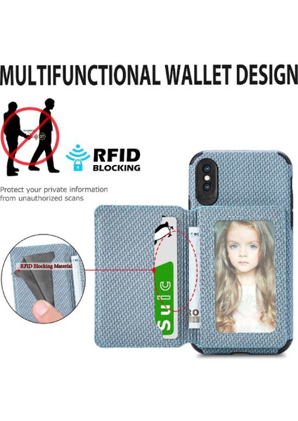 IPhone Xs Max Rfıd Engelleme Standı Fonksiyonu Manyetik Kart Tutucu (Yurt Dışından)
