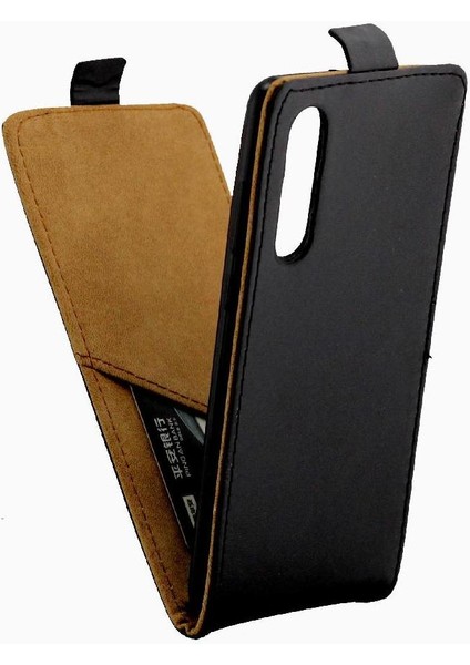 Huawei P30 Tpu Deri Iş Tarzı Koruyucu Için Dikey Flip Case (Yurt Dışından)