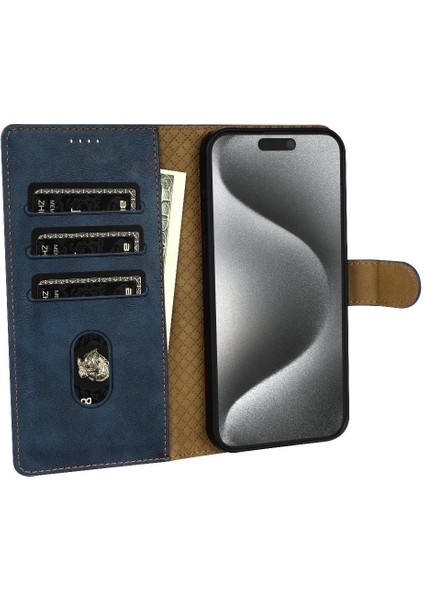 IPhone 14 Için Flip Case Pro Max Çift Katmanlı Koruma Yan Cep Kartı (Yurt Dışından)