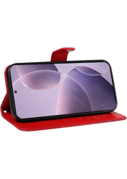 Mays Home1 Kredi Kartı Yuvası ile Xiaomi Poco F6 Pro Için Flip Case Yüksek Kalite El (Yurt Dışından)