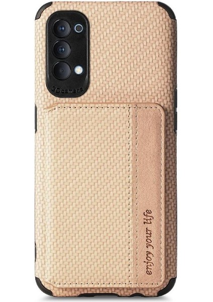 Oppo Oppo 4 Için Kılıf Manyetik Kart Tutucu Standı Fonksiyonu Rfıd Engelleme (Yurt Dışından) modelleri