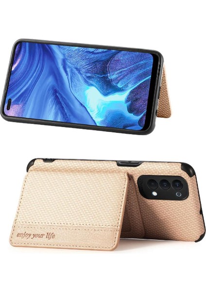 Oppo Oppo 4 Için Kılıf Manyetik Kart Tutucu Standı Fonksiyonu Rfıd Engelleme (Yurt Dışından) fırsatları