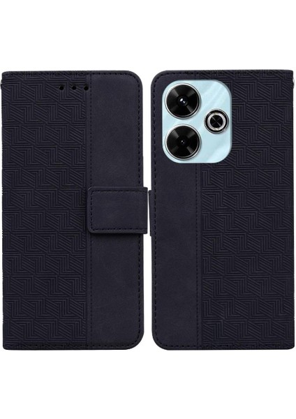 Xiaomi Poco M6 4g Için Flip Case Cüzdan Kapak Premium Pu Deri Flip Case Folio (Yurt Dışından)