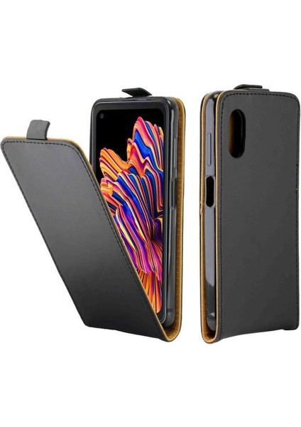 Samsung Galaxy Xcover Pro Iş Tarzı Koruyucu Dikey Flip Case (Yurt Dışından)