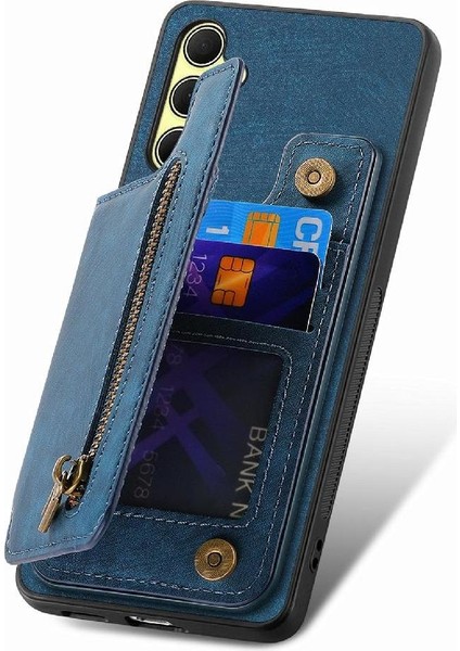 Samsung Galaxy A35 5g Için Kılıf Vintage Fermuar Cüzdan Standı Fonksiyonu Geri (Yurt Dışından) fırsatları
