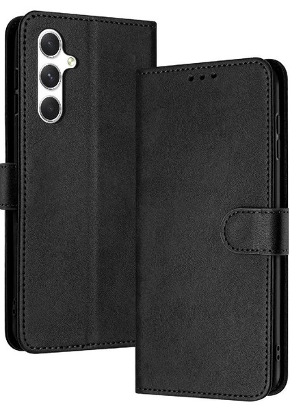 Kart Yuvası Saf Renk ile Samsung Galaxy M54 Pu Deri Için Flip Case (Yurt Dışından)