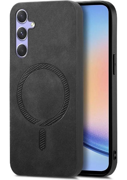 Samsung Galaxy A34 Hafif Ince Kablosuz Şarj Magsafe Araba (Yurt Dışından)