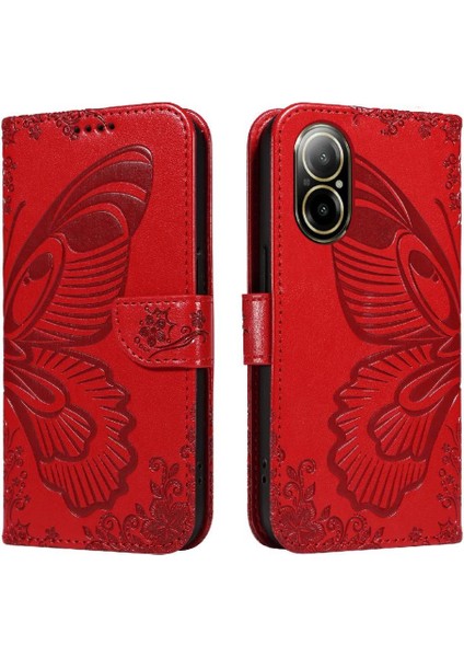 Realme C67 4g Için Flip Case Ayrılabilir El Kayışı Yüksek Kaliteli Deri (Yurt Dışından)