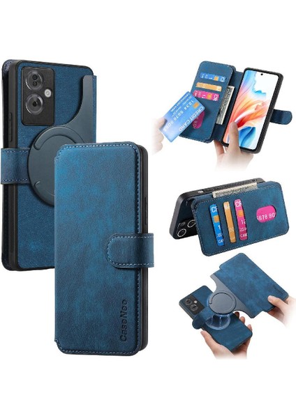 Oppo A79 5g Mıknatıs Koruyucu Malzeme Için Flip Case Kart Standı Cüzdan Retro (Yurt Dışından)