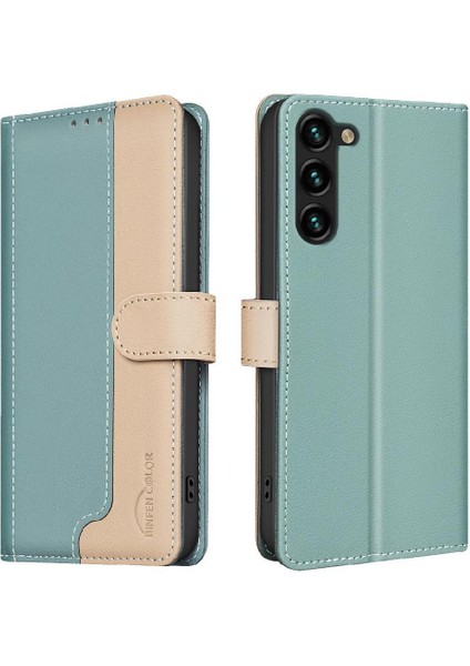 Samsung Galaxy S23 Flip Folio Rfıd Engelleme Kart Yuvaları Tpu Için Flip Case (Yurt Dışından)