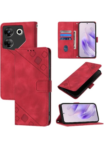 Tecno Camon 20 Pro 5g Kart Tutucu Cüzdan Kapak Kapak Manyetik (Yurt Dışından)
