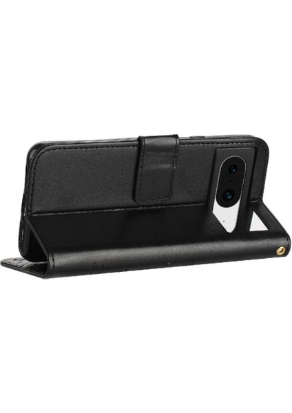 Google Piksel 8 Kickstand Bilek Kayışı Kart Tutucu Manyetik Pu Için Filp Durumda (Yurt Dışından)